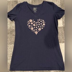 G. H. Bass size small short sleeve t-shirt blue